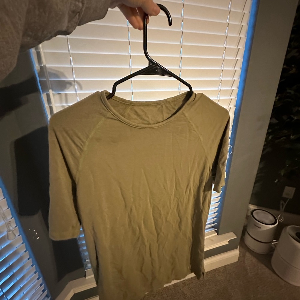 P'tula Olive Green Short Sleeve Tee - small